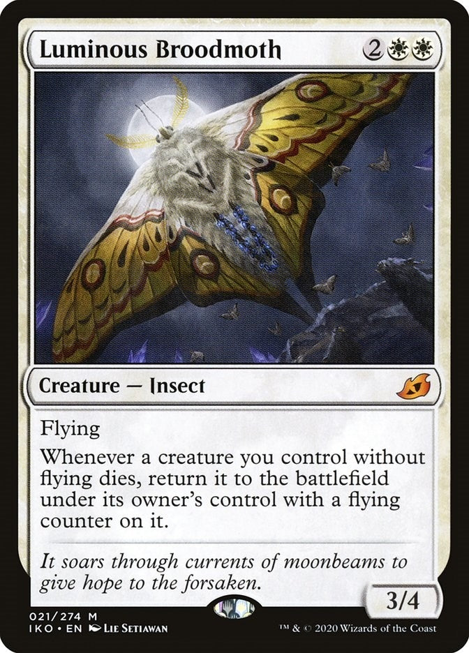 Image for Luminous Broodmoth (21) (Ikoria: Lair of Behemoths) - Magic: The Gathering