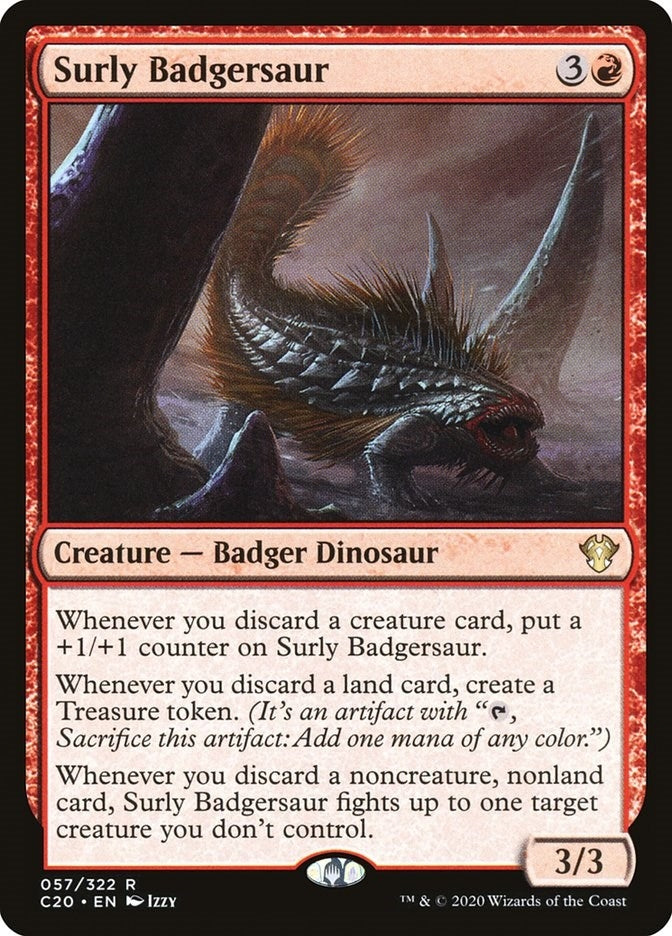 Image for Surly Badgersaur (57) (Commander 2020) - Magic: The Gathering