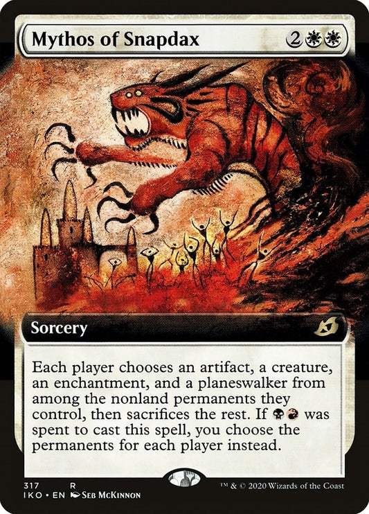 Image for Mythos of Snapdax (Extended Art) (317) (Ikoria: Lair of Behemoths) - Magic: The Gathering