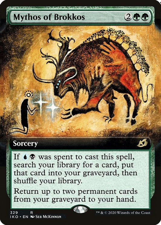 Image for Mythos of Brokkos (Extended Art) (329) (Ikoria: Lair of Behemoths) - Magic: The Gathering