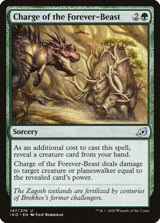 Image for Charge of the Forever-Beast (147) (Ikoria: Lair of Behemoths) - Magic: The Gathering