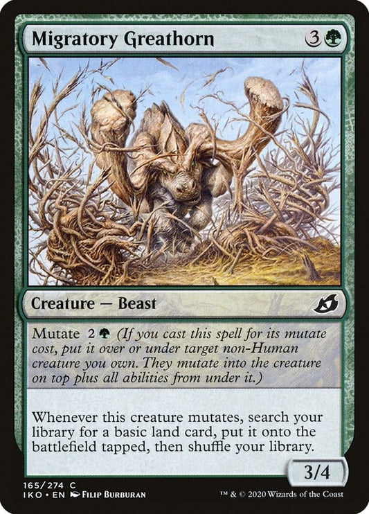 Image for Migratory Greathorn (165) (Ikoria: Lair of Behemoths) - Magic: The Gathering