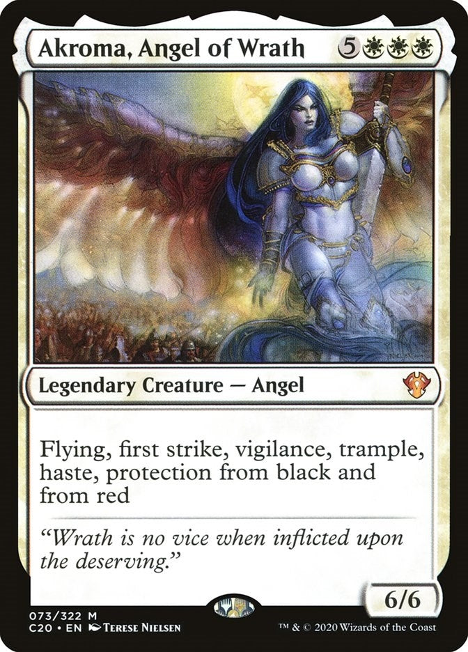 Image for Akroma, Angel of Wrath (73) (Commander 2020) - Magic: The Gathering