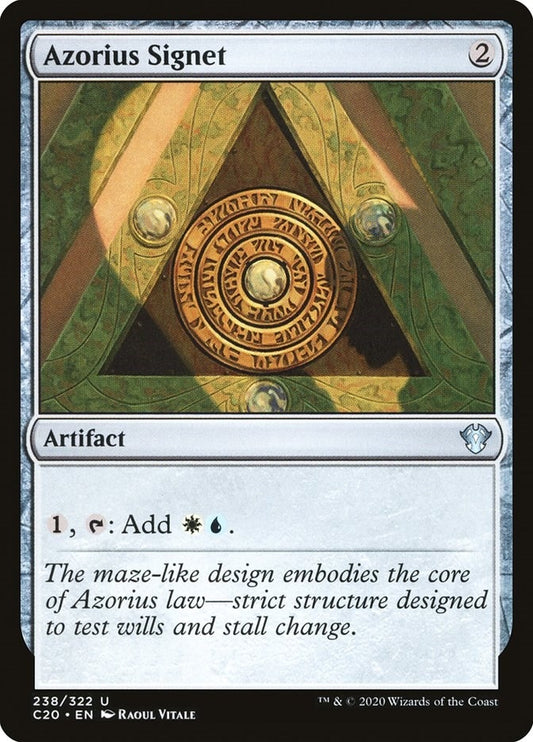 Image for Azorius Signet (238) (Commander 2020) - Magic: The Gathering