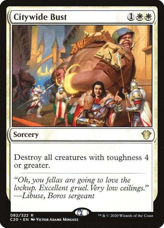 Image for Citywide Bust (82) (Commander 2020) - Magic: The Gathering