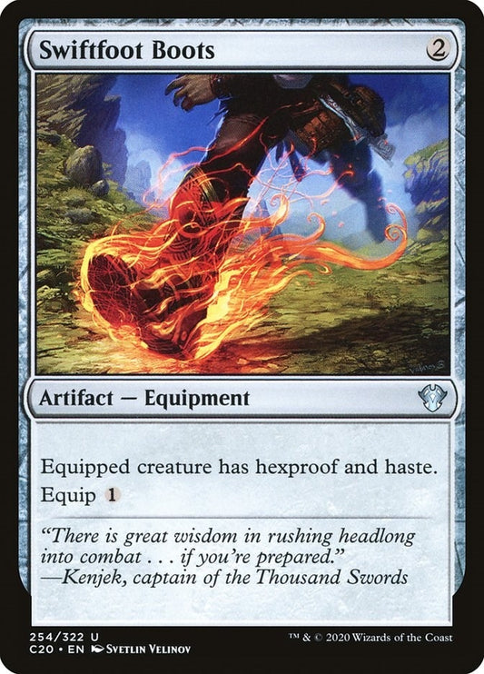 Image for Swiftfoot Boots (254) (Commander 2020) - Magic: The Gathering