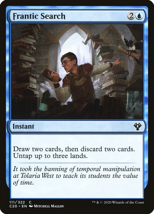 Image for Frantic Search (111) (Commander 2020) - Magic: The Gathering
