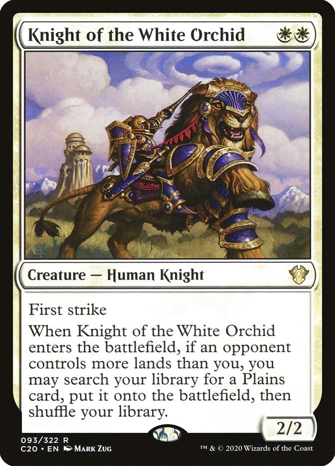Image for Knight of the White Orchid (93) (Commander 2020) - Magic: The Gathering