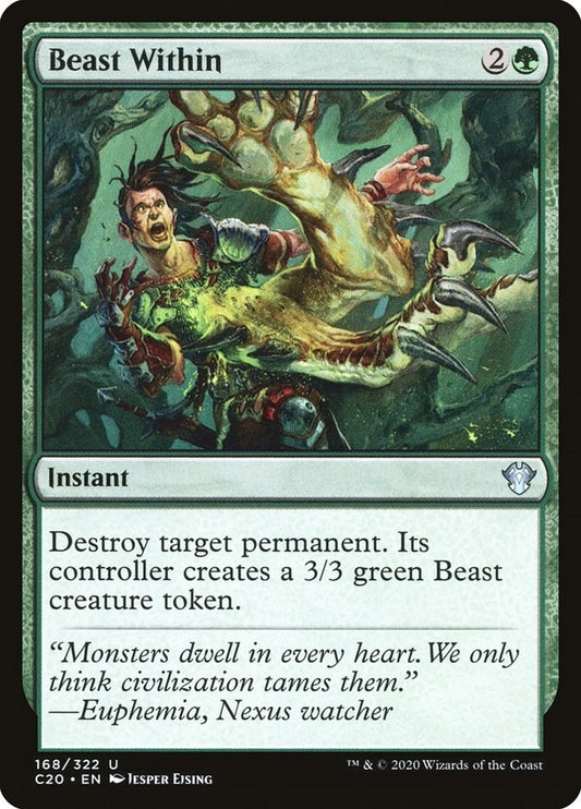 Image for Beast Within (168) (Commander 2020) - Magic: The Gathering