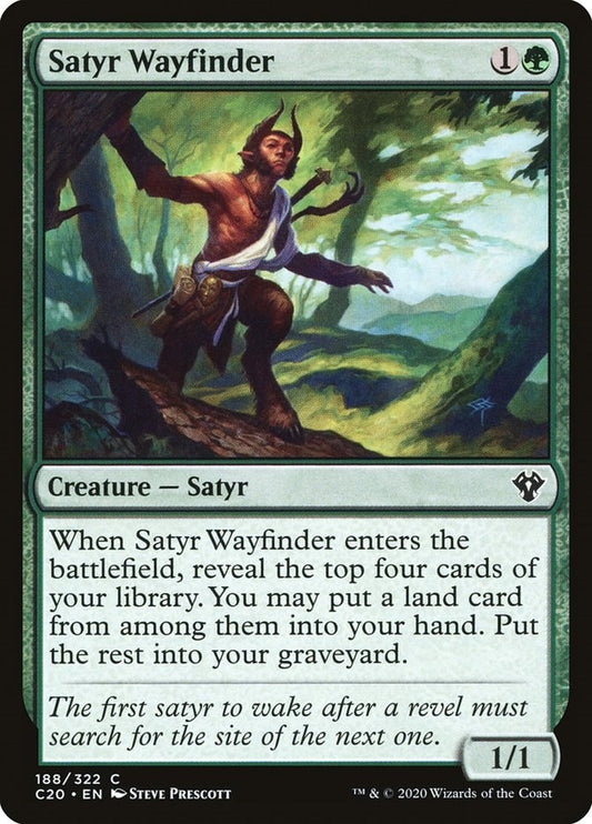 Image for Satyr Wayfinder (188) (Commander 2020) - Magic: The Gathering