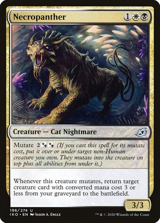 Image for Necropanther (196) (Ikoria: Lair of Behemoths) - Magic: The Gathering