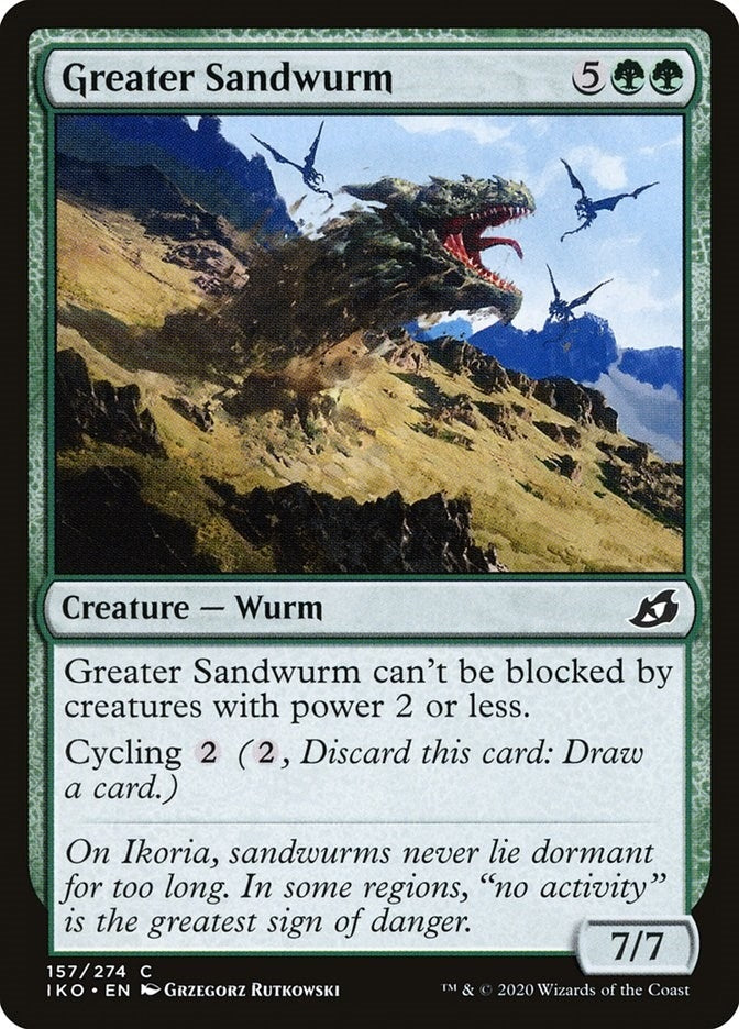 Image for Greater Sandwurm (157) (Ikoria: Lair of Behemoths) - Magic: The Gathering