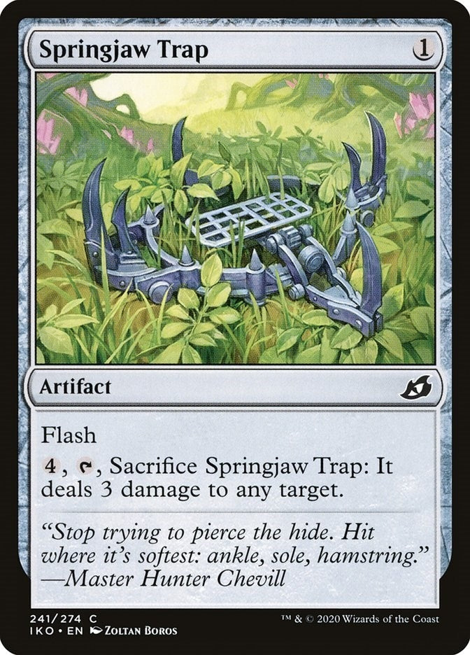 Image for Springjaw Trap (241) (Ikoria: Lair of Behemoths) - Magic: The Gathering