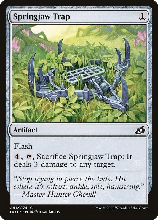Image for Springjaw Trap (241) (Ikoria: Lair of Behemoths) - Magic: The Gathering