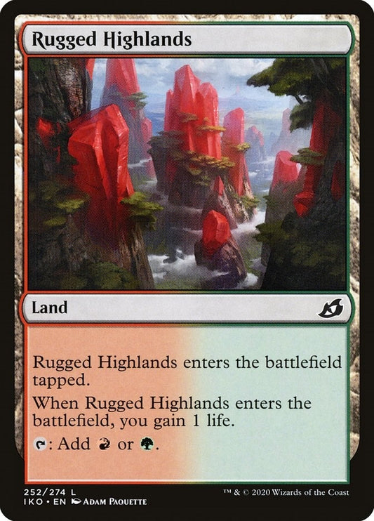 Image for Rugged Highlands (252) (Ikoria: Lair of Behemoths) - Magic: The Gathering
