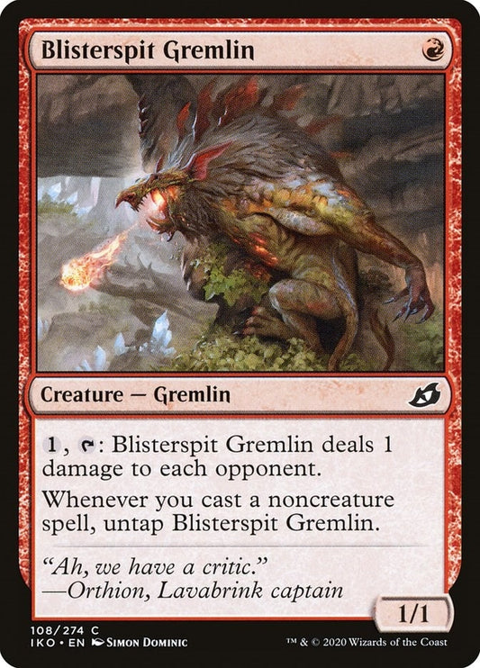 Image for Blisterspit Gremlin (108) (Ikoria: Lair of Behemoths) - Magic: The Gathering