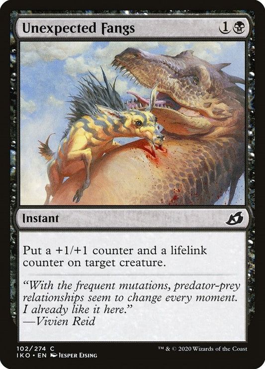 Image for Unexpected Fangs (102) (Ikoria: Lair of Behemoths) - Magic: The Gathering