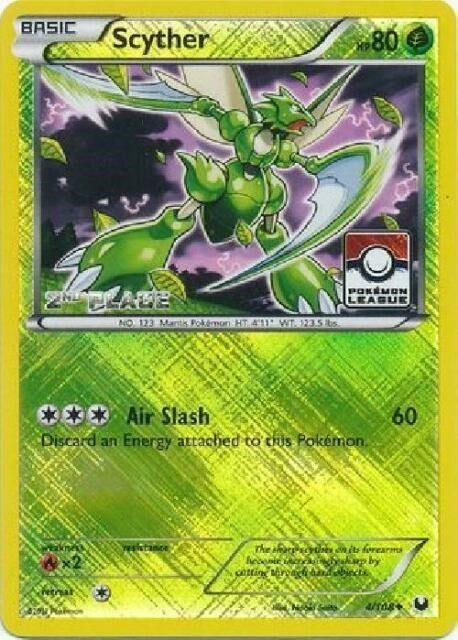 Image for Scyther - 4/108 (Pokemon League) [2nd Place] (004/108) (League & Championship Cards) - Pokemon