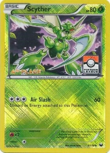 Image for Scyther - 4/108 (Pokemon League) [4th Place] (004/108) (League & Championship Cards) - Pokemon