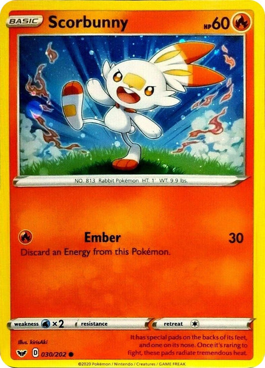 Image for Scorbunny - 030/202 (Cosmos Holo) (030/202) (Blister Exclusives) - Pokemon