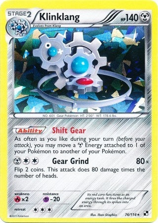 Image for Klinklang - 76/114 (Cracked Ice Holo) (076/114) (Blister Exclusives) - Pokemon