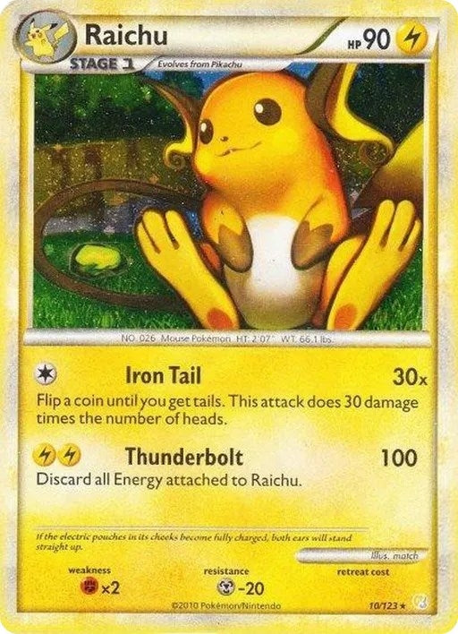Image for Raichu - 10/123 (Cracked Ice Holo) (010/123) (Deck Exclusives) - Pokemon
