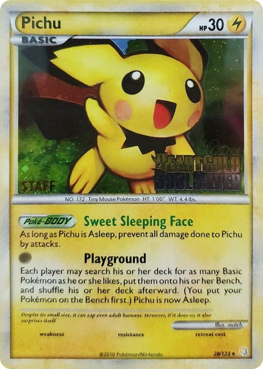 Image for Pichu - 28/123 (Prerelease) [Staff] (28/123) (Nintendo Promos) - Pokemon