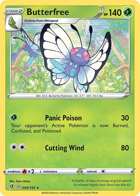 Image for Butterfree (003/192) (SWSH02: Rebel Clash) - Pokemon