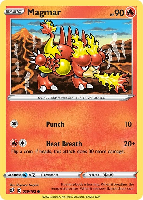 Image for Magmar (029/192) (SWSH02: Rebel Clash) - Pokemon