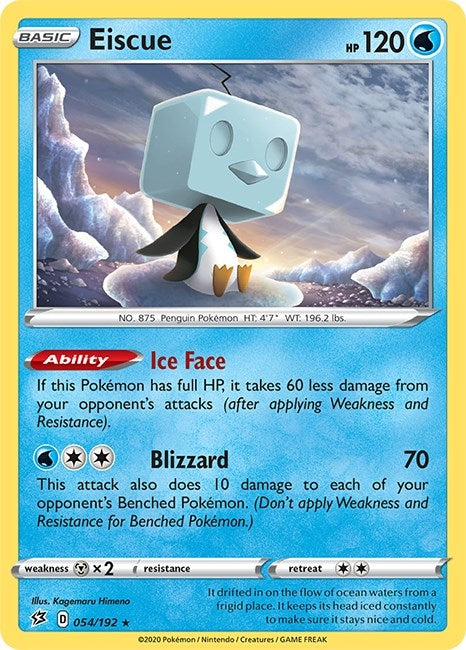 Image for Eiscue (054/192) (SWSH02: Rebel Clash) - Pokemon