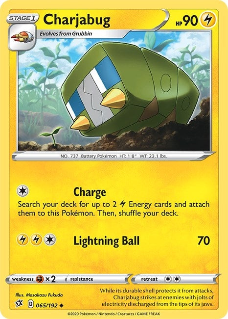 Image for Charjabug (065/192) (SWSH02: Rebel Clash) - Pokemon