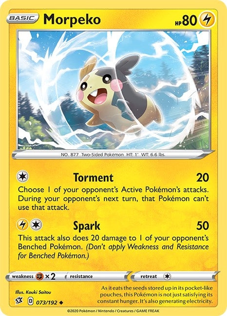 Image for Morpeko (073/192) (SWSH02: Rebel Clash) - Pokemon