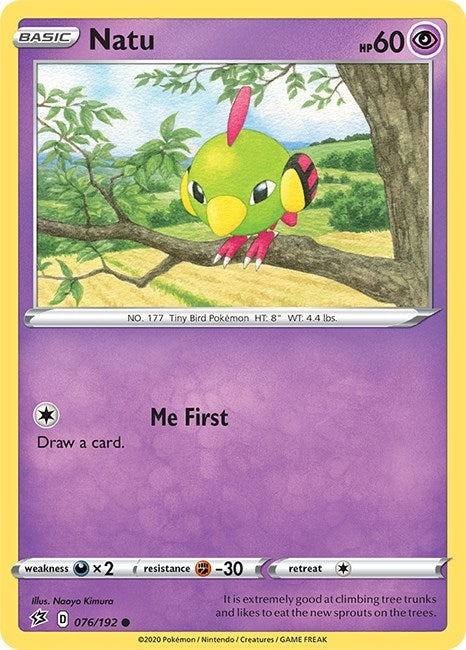 Image for Natu (076/192) (SWSH02: Rebel Clash) - Pokemon