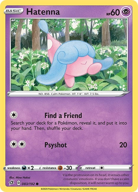 Image for Hatenna (083/192) (SWSH02: Rebel Clash) - Pokemon