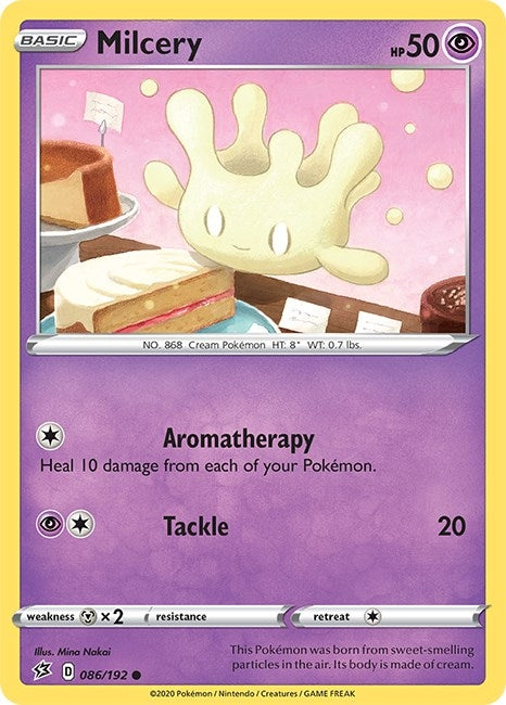 Image for Milcery (086/192) (SWSH02: Rebel Clash) - Pokemon