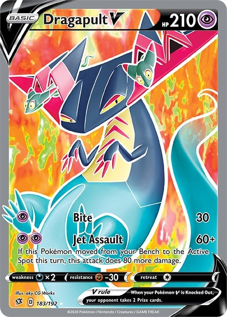 Image for Dragapult V (Full Art) (183/192) (SWSH02: Rebel Clash) - Pokemon
