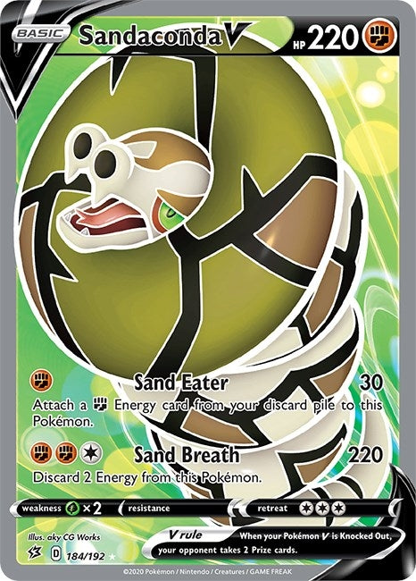 Image for Sandaconda V (Full Art) (184/192) (SWSH02: Rebel Clash) - Pokemon