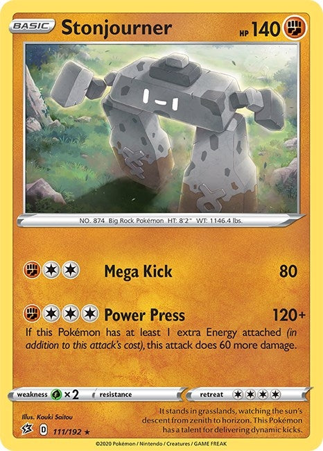 Image for Stonjourner (111/192) (SWSH02: Rebel Clash) - Pokemon