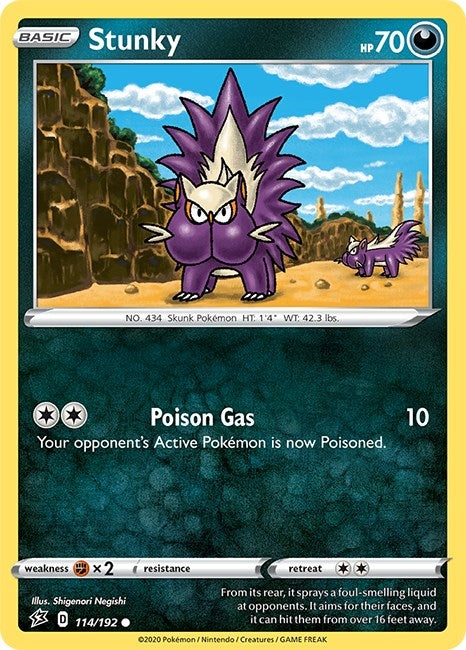 Image for Stunky (114/192) (SWSH02: Rebel Clash) - Pokemon