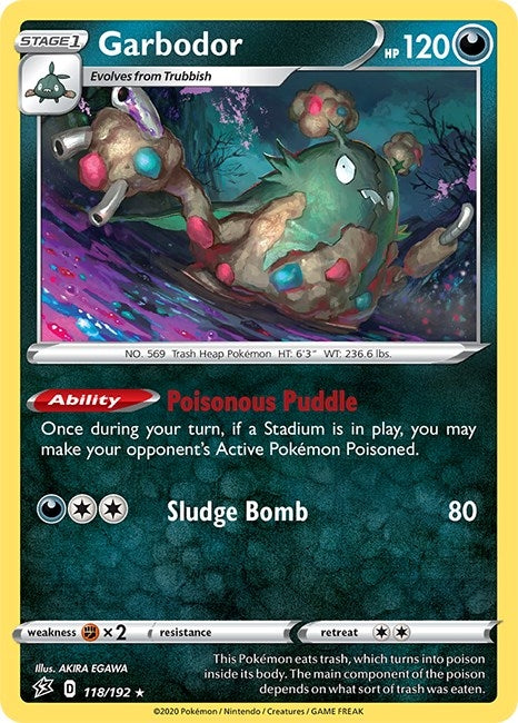Image for Garbodor (118/192) (SWSH02: Rebel Clash) - Pokemon