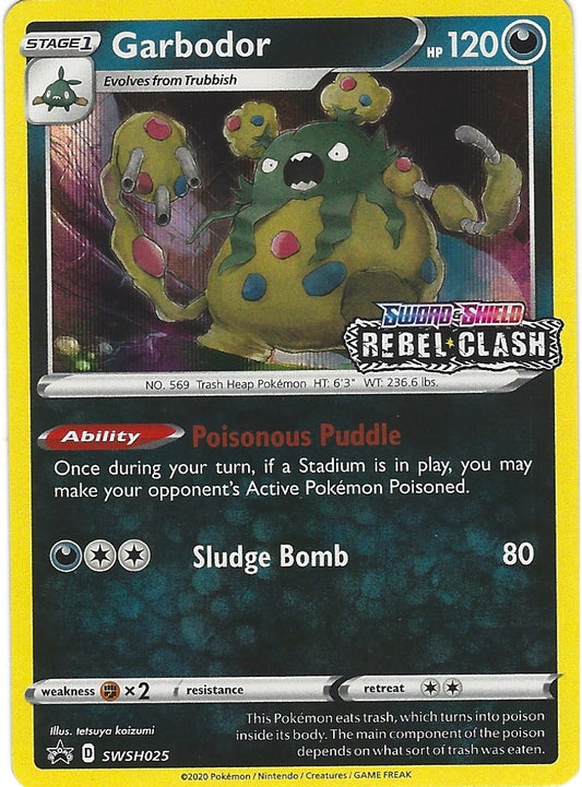 Image for Garbodor - SWSH025 (Prerelease) (SWSH025) (SWSH: Sword & Shield Promo Cards) - Pokemon