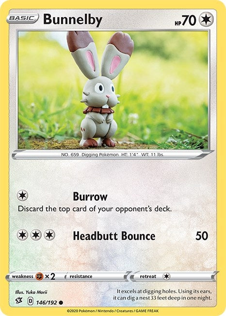 Image for Bunnelby (146/192) (SWSH02: Rebel Clash) - Pokemon