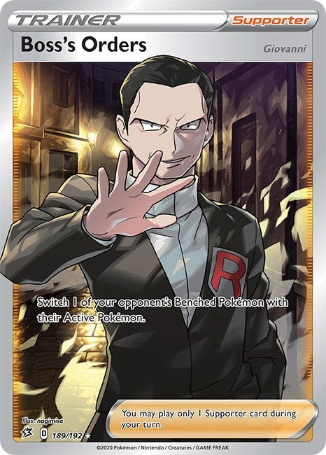 Image for Boss's Orders (Full Art) (189/192) (SWSH02: Rebel Clash) - Pokemon