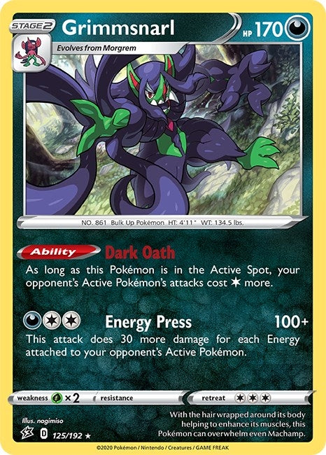 Image for Grimmsnarl (125/192) (Deck Exclusives) - Pokemon
