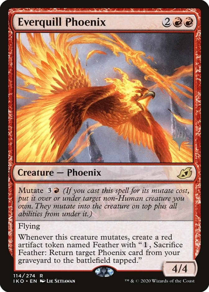 Image for Everquill Phoenix (114) (Promo Pack: Ikoria) - Magic: The Gathering