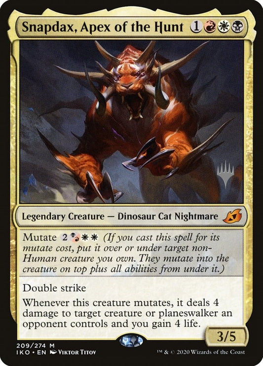 Image for Snapdax, Apex of the Hunt (209) (Promo Pack: Ikoria) - Magic: The Gathering