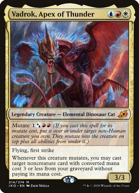 Image for Vadrok, Apex of Thunder (214) (Promo Pack: Ikoria) - Magic: The Gathering