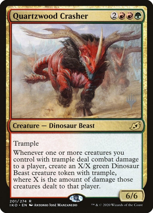 Image for Quartzwood Crasher (201) (Promo Pack: Ikoria) - Magic: The Gathering