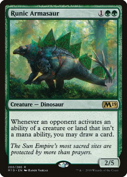 Image for Runic Armasaur (200) (Promo Pack: Ikoria) - Magic: The Gathering