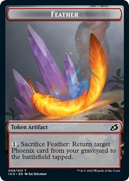 Image for Feather // Human Soldier (005) Double-Sided Token (9 // 5) (Ikoria: Lair of Behemoths) - Magic: The Gathering